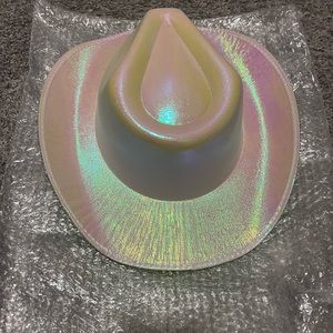 Iridescent Fringe Sparkly Cowgirl Hat